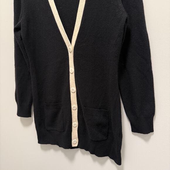 Lord & Taylor Cashmere Cardigan Sweater Medium Quiet Luxury Preppy Old Money - Picture 3 of 5